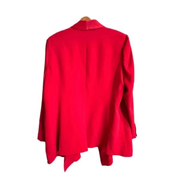 Emanuel Ungaro Red Blazer with Notched Lapels - Picture 4 of 13